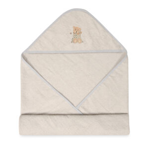 Babymatex Osuška s kapucí MAXI 100x100 cm - Šedá