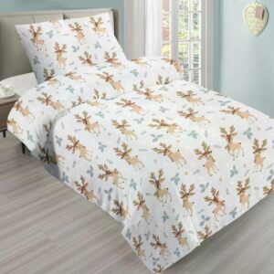 Jahu Vánoční mikroplyšové povlečení 140x200 + 70x90 cm - Elliot