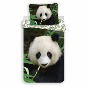 Jerry Fabrics Bavlněné povlečení 3D fototisk 140x200 + 70x90 cm  - Panda 02