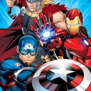 Jerry Fabrics Deka mikroflanel 100x150 cm - Avengers "Heroes 02"