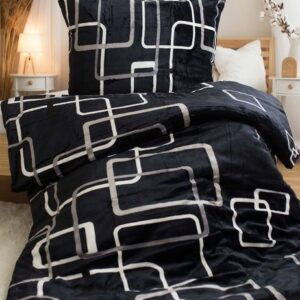 Jerry Fabrics Povlečení mikroflanel 140x200 + 70x90 cm - Čtverce