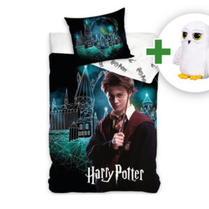 Sada povlečení Harry Potter Kouzelné Bradavice + plyšová hračka Sova Hedvika