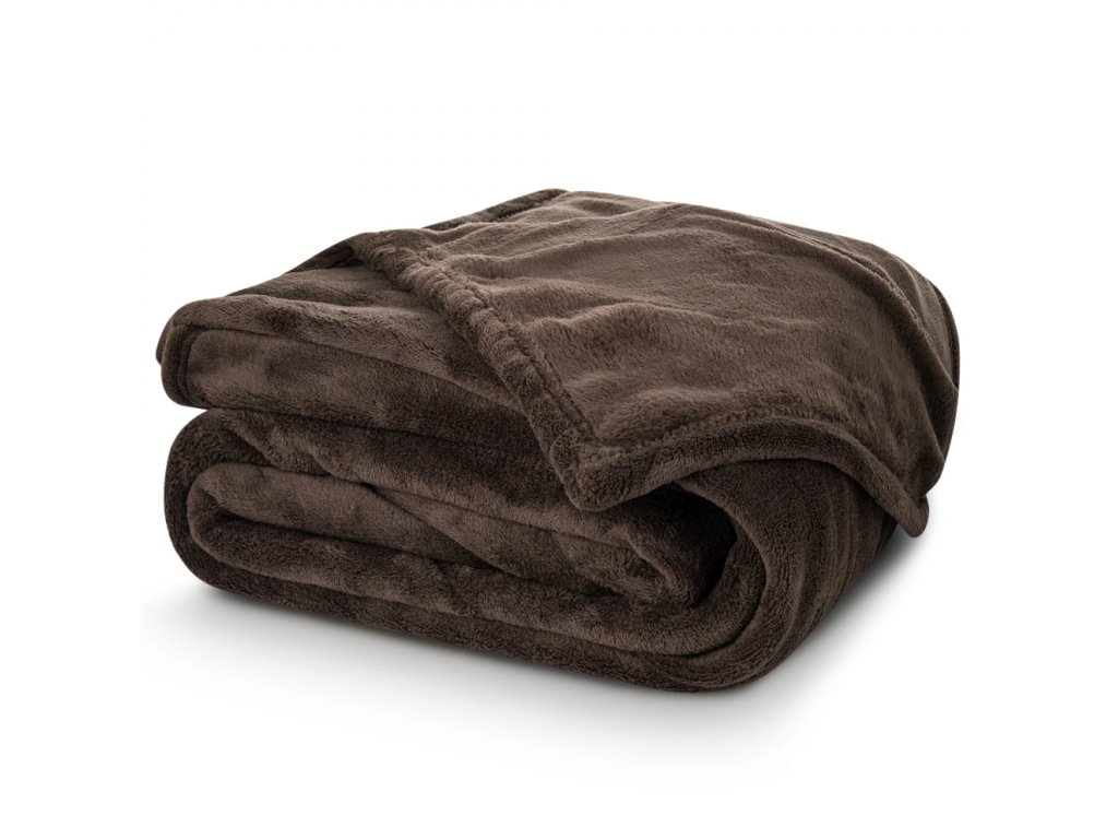 TipTrade Deka mikroplyš 150x200 cm - Hnědá