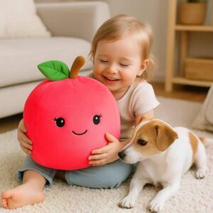 TipTrade Squish polštářek 35x35x32 cm - Jablko Soňa