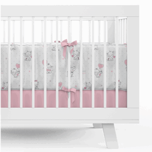 Detexpol Mantinel do postýlky 30x180cm - sloník - šedá