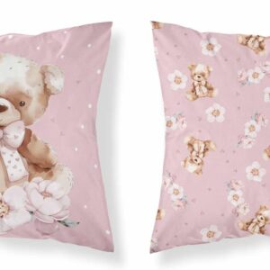 Detexpol Povlak na polštářek 40x40 cm - Medvídek s mašličkou