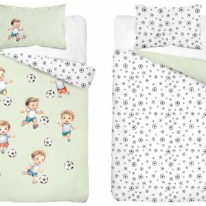 Detexpol Povlečení do postýlky 100x135 + 40x60 cm - Malí fotbalisti