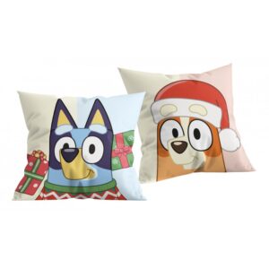 Halantex Dekorační polštářek 40x40 cm - Bluey "Vánoce"