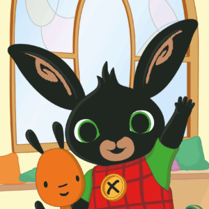 Jerry Fabrics Bavlněná froté osuška 70x140 cm  - Zajíček Bing "Hoppity"