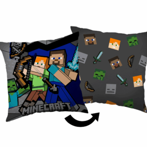 Jerry Fabrics Dekorační polštářek 40x40 cm - Minecraft Survival Mode