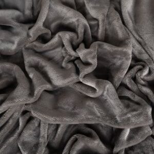 Jerry Fabrics Hřejivé prostěradlo mikroflanel 90x200 cm - Tmavě šedá