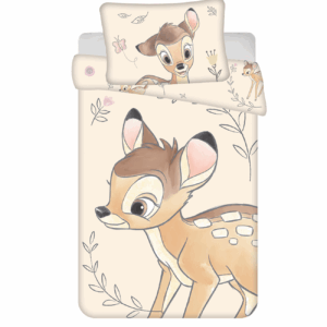 Jerry Fabrics Povlečení do postýlky 100x135 + 40x60 cm - Bambi "Beige"