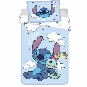 Jerry Fabrics Povlečení do postýlky 100x135 + 40x60 cm - Lilo and Stitch "Clouds"