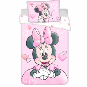 Jerry Fabrics Povlečení do postýlky 100x135 + 40x60 cm - Minnie "Powder pink"