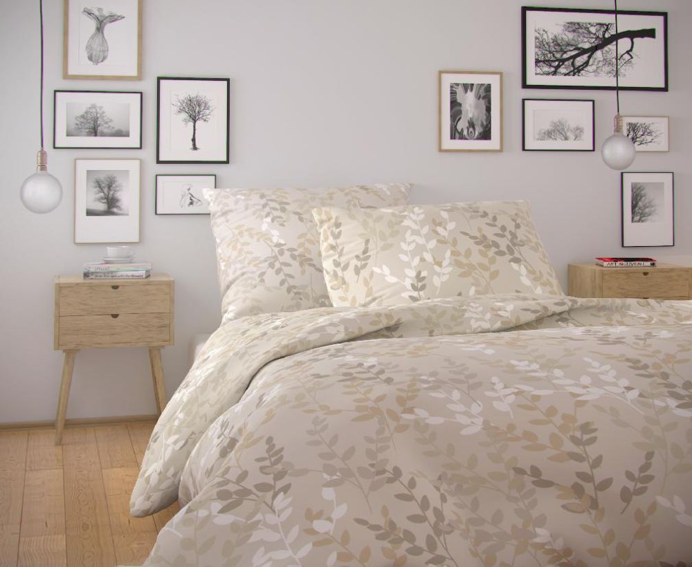 Kvalitex Bavlněné povlečení NORDIC COLLECTION 140x220 + 70x90 cm - ASTRID prodloužené