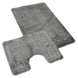 Kvalitex Koupelnová a WC předložka 60x100 + 60x50 cm - Rám šedý