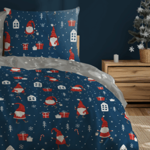FARO Vánoční bavlněné povlečení 140x200 + 70x90 cm - Vánoční elf