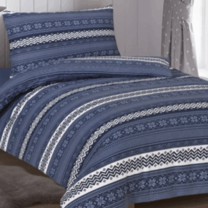 Jahu Flanelové povlečení 140x200 + 70x90 cm - Nordic modrý