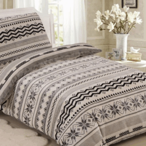 Jahu Povlečení mikroplyš 140x200 + 70x90 cm - Flake grey