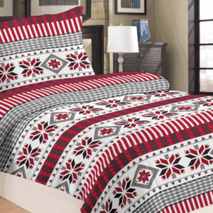 Jahu Povlečení mikroplyš 140x200 + 70x90 cm - Severská vločka