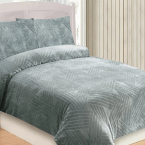 Jahu Povlečení mikroplyš 140x200 + 70x90 cm - Trojice světle šedá