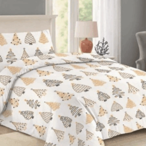 Jahu Vánoční bavlněné povlečení 140x200 + 70x90 cm - Christmas tree