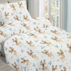 Jahu Vánoční mikroplyšové povlečení 140x200 + 70x90 cm - Elliot