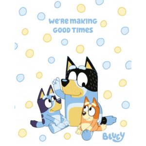 Jerry Fabrics Deka fleecová 120x150 cm - Bluey "Good Time"