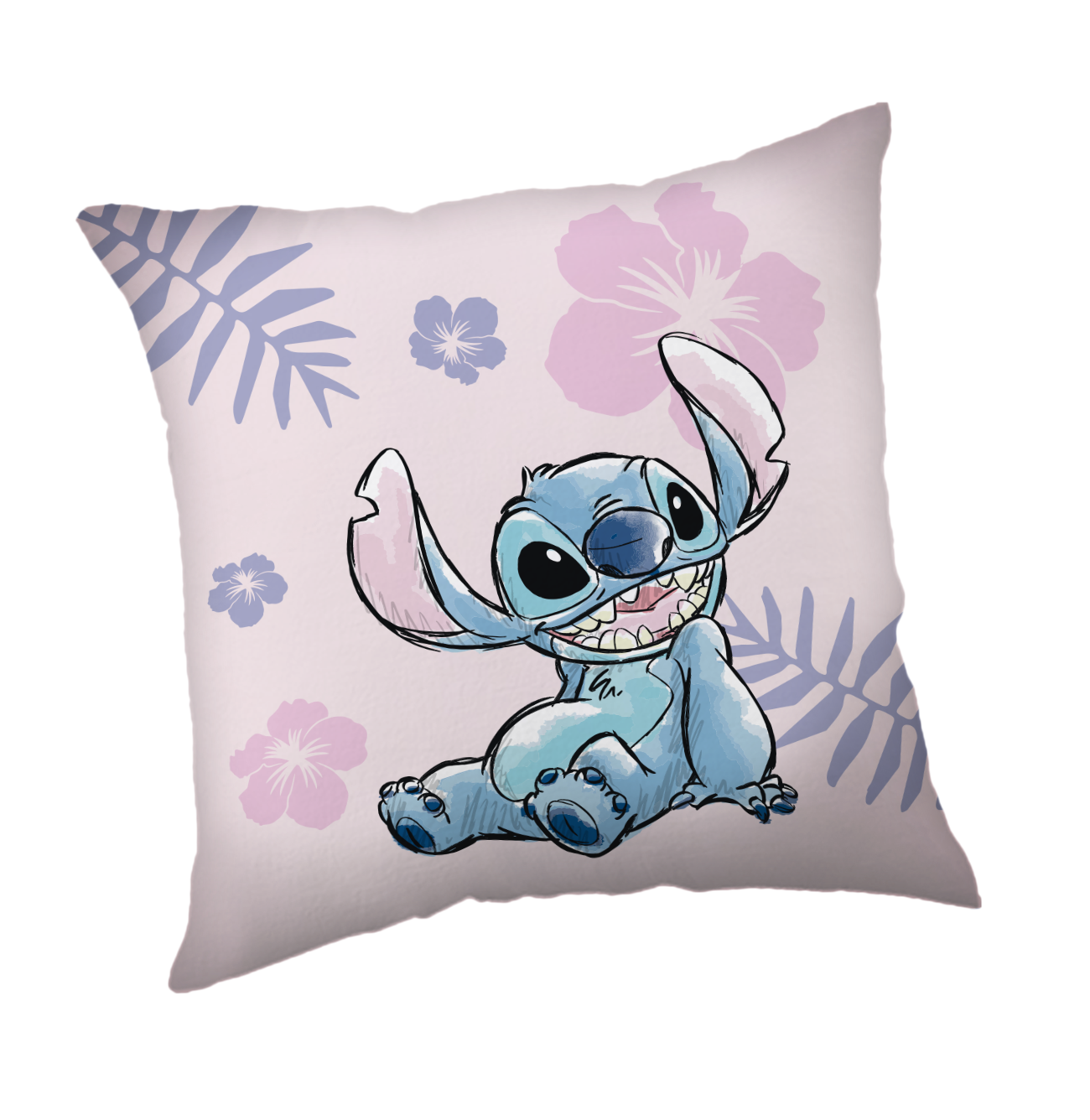 Jerry Fabrics Dekorační polštářek 40x40 cm - Lilo and Stitch"Pink"