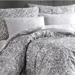 TipTrade Bavlněné povlečení 140x200 + 70x90 cm - Hanzade černé