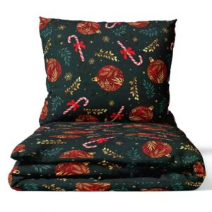 TipTrade Vánoční bavlněné povlečení 140x200 + 70x90 cm - Sladké a veselé