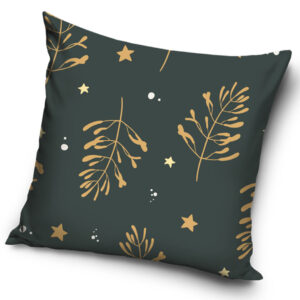 TipTrade Vánoční povlak na polštářek 40x40 cm - Šedé kouzlo jmelí