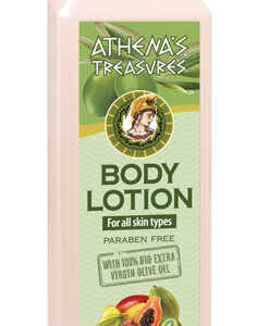 Athena's Treasures Osvěžující tělové mléko s olivovým olejem a výtažkem z exotického ovoce (250 ml)
