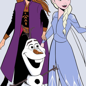 Carbotex Bavlněný froté ručníček 30x50 cm - Ledové království Přátelé navždy