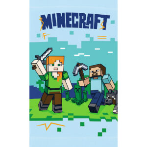 Carbotex Bavlněný froté ručníček 30x50 cm - Minecraft Vzhůru do boje