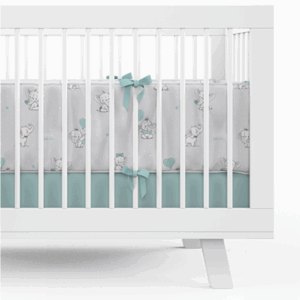 Detexpol Mantinel do postýlky 30x180cm - Sloník - šedá