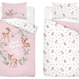 Detexpol Povlečení do postýlky 100x135 + 40x60 cm - Srnečky