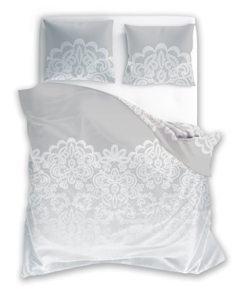 FARO Bavlněné saténové povlečení 140x200 + 70x90 cm - Piano 002