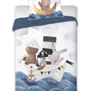 FARO Povlečení do postýlky 100x135 + 40x60 cm - Loďka 025