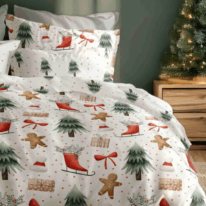 FARO Vánoční bavlněné povlečení 220x200 + 2 x 70x80 cm - Magické Vánoce