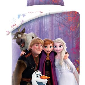 Halantex Bavlněné povlečení 140x200 + 70x90 cm - Ledové království 2 "Zakázaný les"