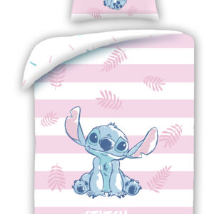 Halantex Bavlněné povlečení 140x200 + 70x90 cm - Lilo and Stitch růžové