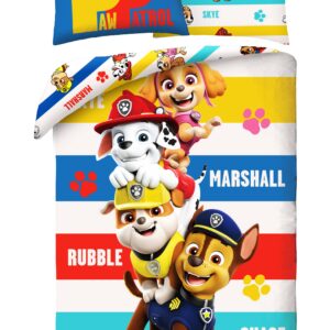 Halantex Bavlněné povlečení 140x200 + 70x90 cm - Tlapková Patrola ''Paw Team''