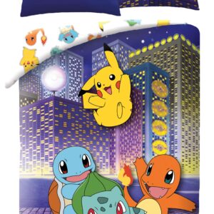 Halantex Povlečení z mikrovlákna 140x200 + 70x90 cm - Pokémon Parta