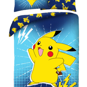 Halantex Povlečení z mikrovlákna 140x200 + 70x90 cm - Pokémon Pikachu "Action"