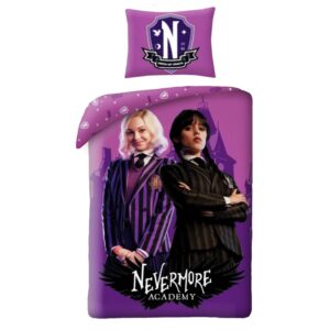 Halantex Povlečení z mikrovlákna 140x200 + 70x90 cm - Wednesday "Nevermore Academy"