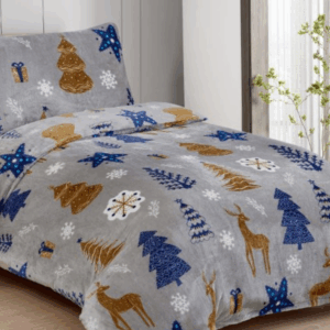 Jahu Vánoční mikroplyšové povlečení 140x200 + 70x90 cm - Natale