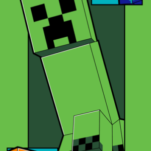 Jerry Fabrics Bavlněná froté osuška 70x140 cm - Minecraft "Creeper Coming"