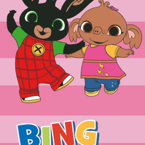 Jerry Fabrics Bavlněná froté osuška 70x140 cm - Zajíček Bing "Playing together"