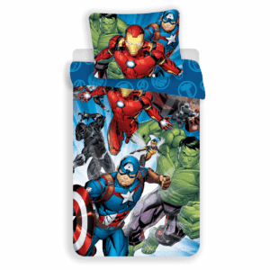 Jerry Fabrics Bavlněné povlečení 140x200 + 70x90 cm - Avengers "Brands 02"